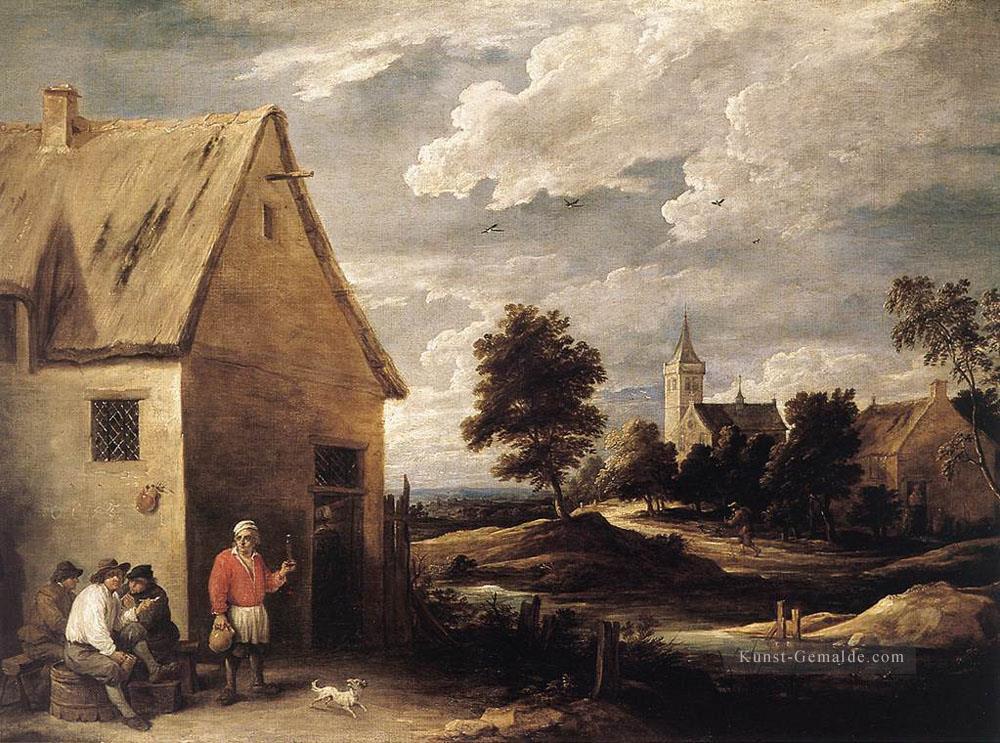 Dorf Szene 1 David Teniers der Jüngere Ölgemälde